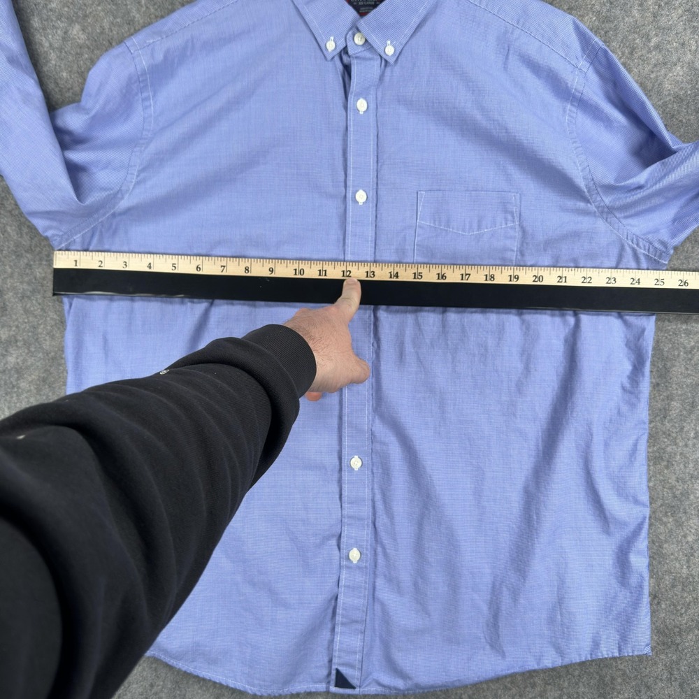 UNTUCKit Rossese Shirt Mens 2XL Blue Check Regular Fit Button Down Long Sleeve - Picture 6 of 15